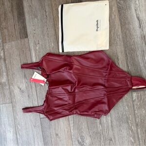 Popilush Women's Red Bodysuit